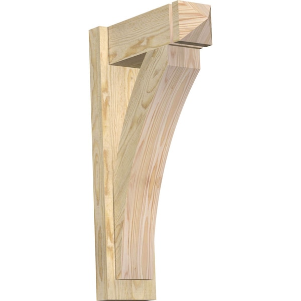 Ekena Millwork Thorton Arts & Crafts Rough Sawn Outlooker, Douglas Fir, 6"W x 16"D x 28"H OUT06X16X28THR03RDF - main